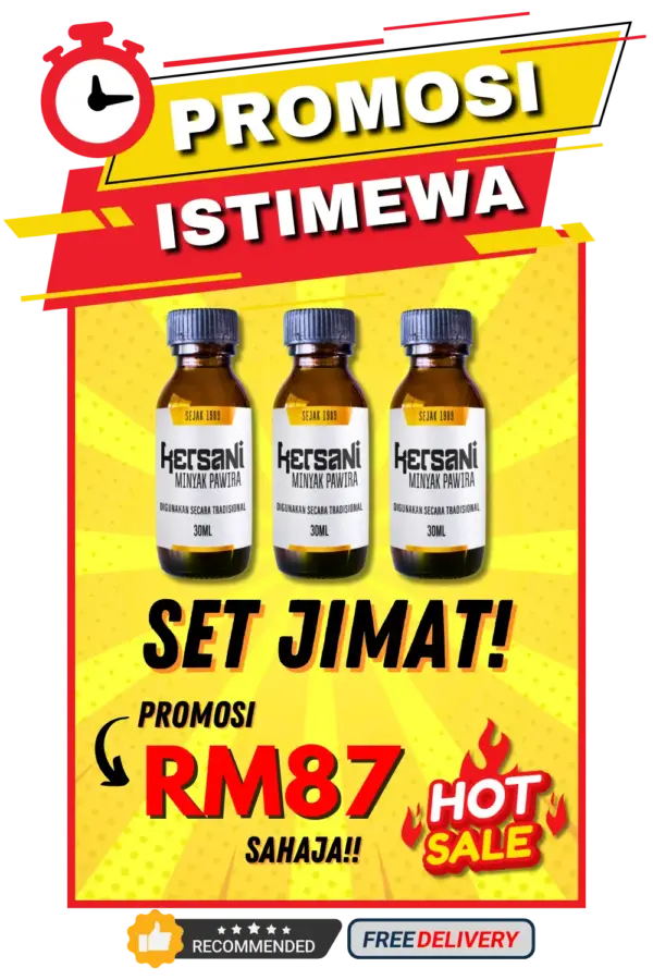 PROMO 3 BOTOL RM87 (HARINI SAJA!)